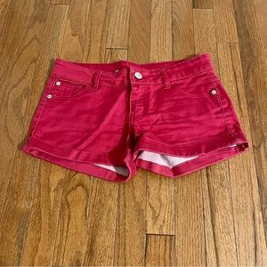 Pink 5 pocket shorts